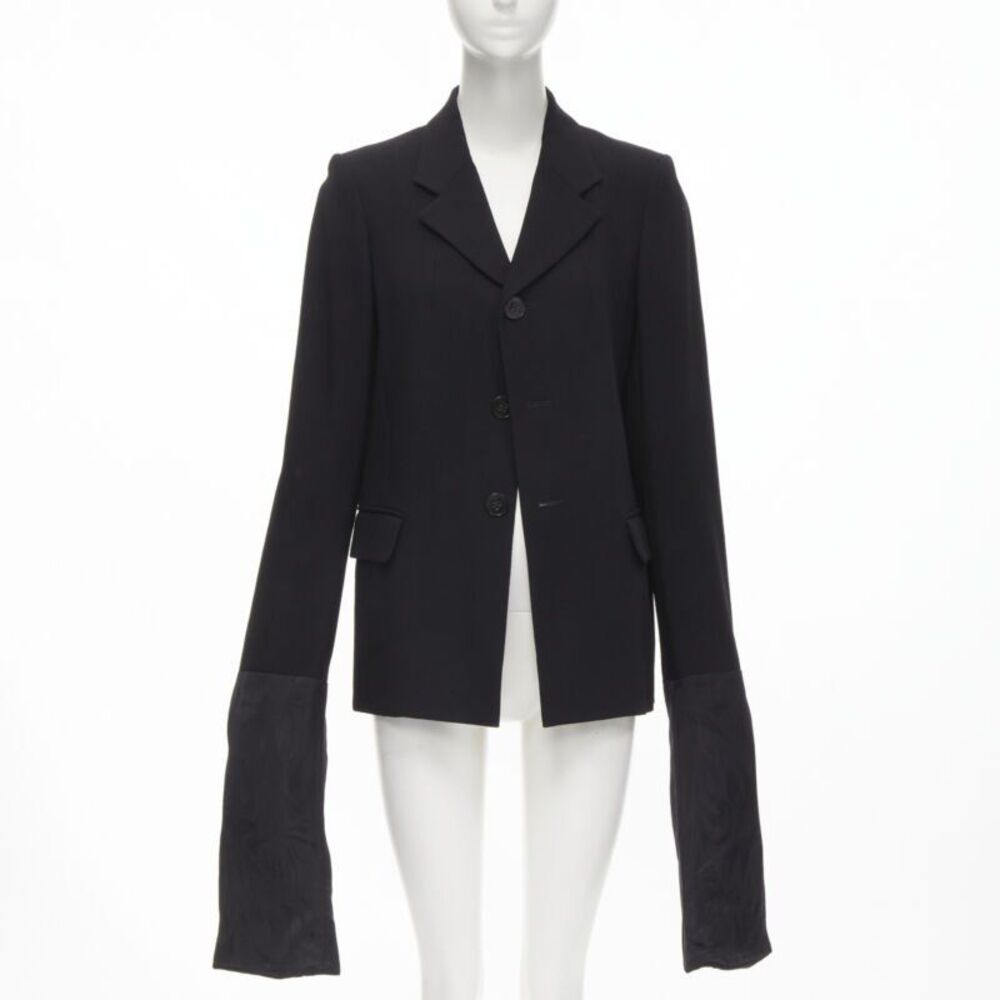 Comme des Garcons wool long wide sleeve blazer jacket